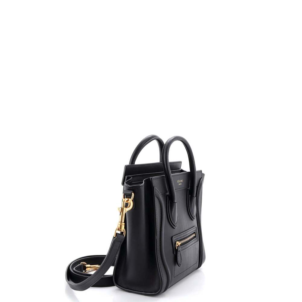 Celine Luggage Bag Smooth Leather Nano #248626C16B - Picture 2 of 7